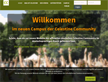 Tablet Screenshot of celestinecommunity.de